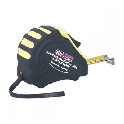 Sealey AK995 Auto Lock Tape Measure 7.5M(25Ft) X 25Mm - Metric/Imperial