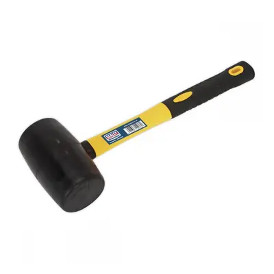 Sealey RMB150 Rubber Mallet With Fibreglass Shaft 1.5Lb