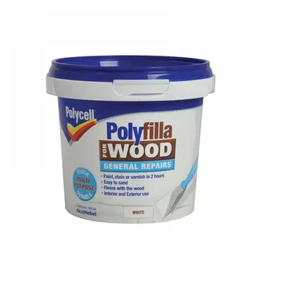 Polycell 5207197 Polyfilla For Wood General Repairs White Tub 380G