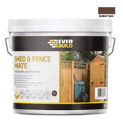 Everbuild Shed & Fence Mate Burnt Oak 5Ltr