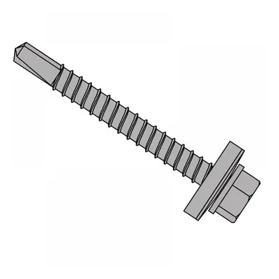 Forgefix TFHW16SD5525L Techfast Roofing Sheet To Steel Hex Screw & Washer No.3 Tip 5.5 X 25Mm Bo