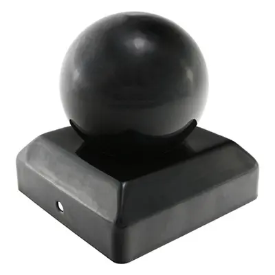 Timco BPC100B Ball Fence Post Cap - Epoxy Black 100Mm Unit 1