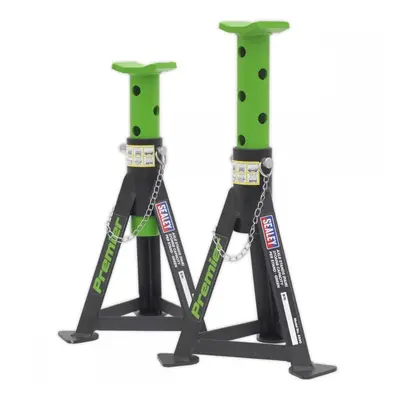 Sealey AS3G Axle Stands (Pair) 3 Tonne Capacity Per Stand - Green