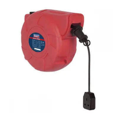 Sealey CRM251 Cable Reel System Retractable 25M 1 X 230V Socket