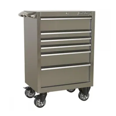 Sealey PTB67506SS Rollcab 6 Drawer 675Mm Stainless Steel Heavy-Duty