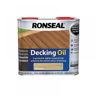 Ronseal 34773 Decking Oil Natural Oak 2.5 Litre