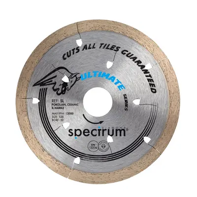 Ox Tools SL125/22 Spectrum Ultimate Dia Blade - All Tiles Guaranteed - 125/22.23Mm EA