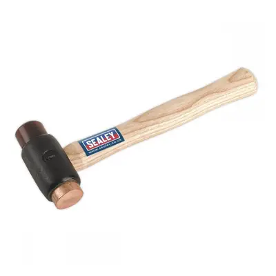 Sealey CRF15 Copper/Rawhide Faced Hammer 1.5Lb Hickory Shaft