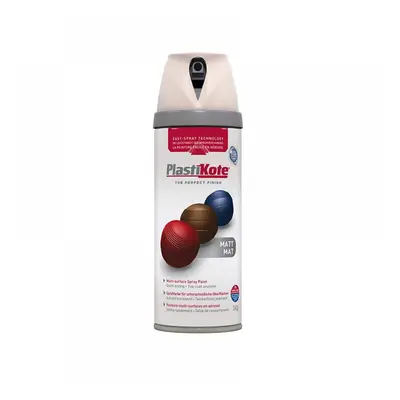 Plastikote 023103 Twist & Spray Matt Antique White 400Ml