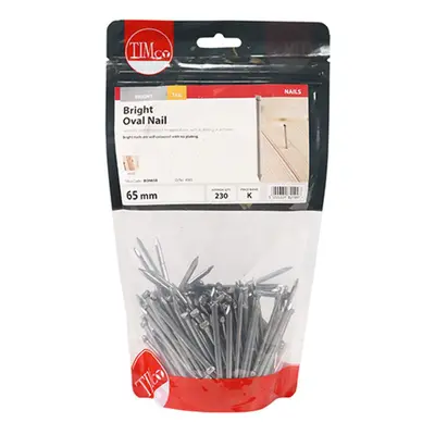 Timco BON65B Oval Nails - Bright 65Mm