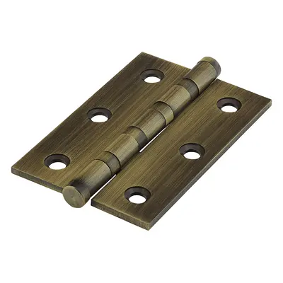 Timco 234842 Performance Ball Race Hinges - Solid Brass - Antique Brass 76 X 50