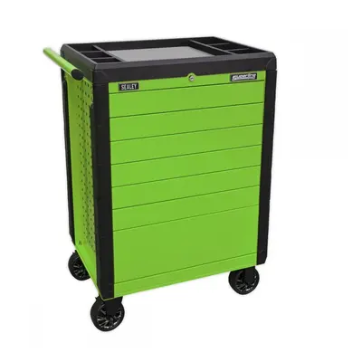 Sealey APPD7G Rollcab 7 Drawer Push-To-Open - Green