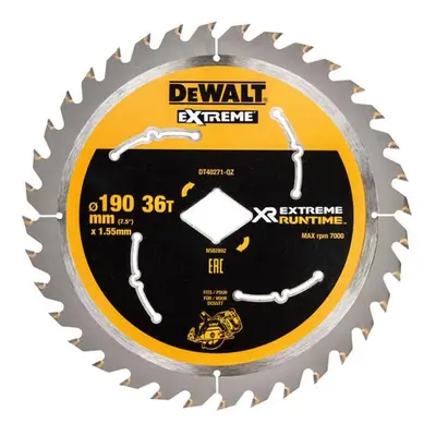 Dewalt DT40271-QZ Extreme Runtime Flexvolt Circular Saw Blade 190Mm X Diamond X 36T