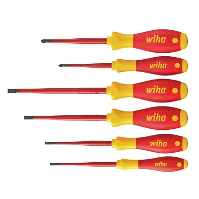 Wiha 36455 Softfinish® Electric Slimfix Sl/Pz Screwdriver Set 6 Piece