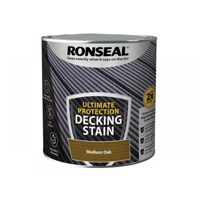 Ronseal 39114 Ultimate Protection Decking Stain Medium Oak 2.5 Litre