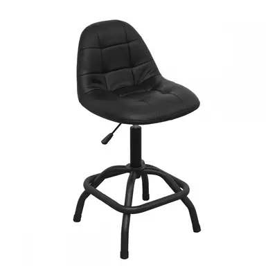 Sealey SCR01B Workshop Stool Pneumatic With Adjustable Height Swivel Seat & Back Rest