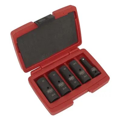 Sealey SX1820 Impact Socket Set 1/2inSq Drive 77Mm Double Ended 18.5 X 22.5Mm - 5Pc