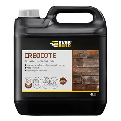 Everbuild Sika 489043 Creocote Dark Brown 4 Litre