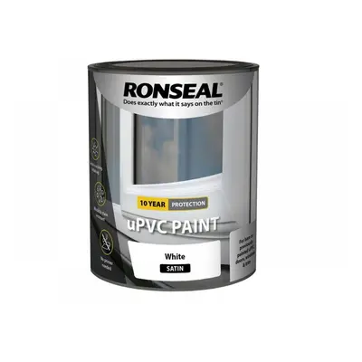 Ronseal 39392 Upvc Paint White Satin 750Ml