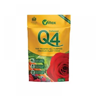 Vitax 6QF901 Q4 Pelleted Fertilizer 0.9Kg Pouch