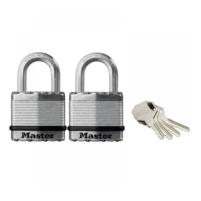 Master Lock M1EURT Excell™ Laminated Steel 45Mm Padlock - 24Mm Shackle - Keyed Alike X 2