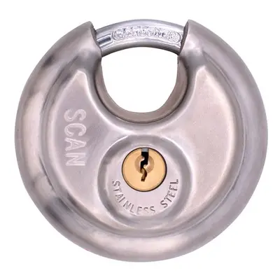 Scan DP9070 Stainless Steel Disk Type Padlock 70Mm