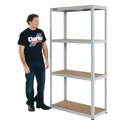 Clarke 6600756 Csm4200/40Lg Heavy Duty 200 Boltless Shelving (Light Grey)