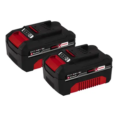 Einhell 4511489 Power X-Change Battery Twin Pack 18V 4.0Ah Li-Ion