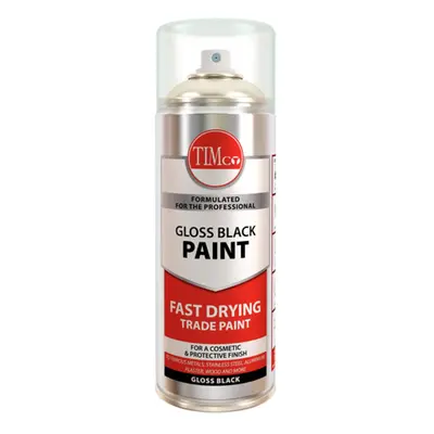 Timco 237190 Gloss Black Finishing Paint 380Ml Can 1