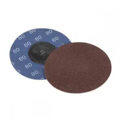 Sealey PTCQC7580 Quick-Change Sanding Disc Ø75Mm 80Grit Pack Of 10