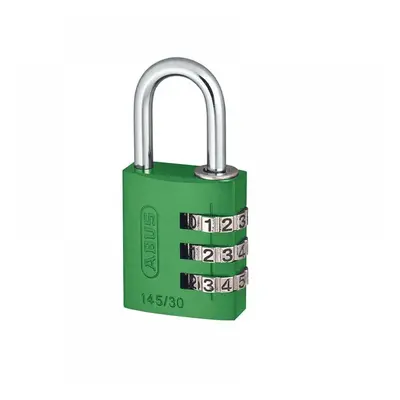 Abus Mechanical 46580 145/30 30Mm Aluminium Combination Padlock Green 46580