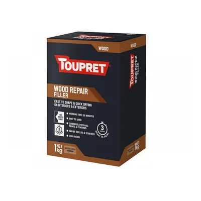 Toupret TTREPBO01GB Wood Repair Filler 1Kg