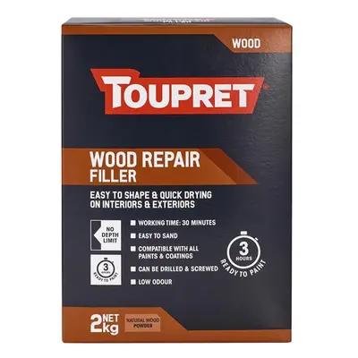 Toupret Wood Repair Filler 2Kg TTREPBO02GB