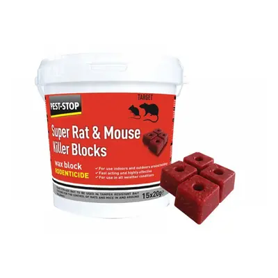 Pest-Stop (Pelsis Group) PSWB04 Super Rat & Mouse Killer Wax Blocks