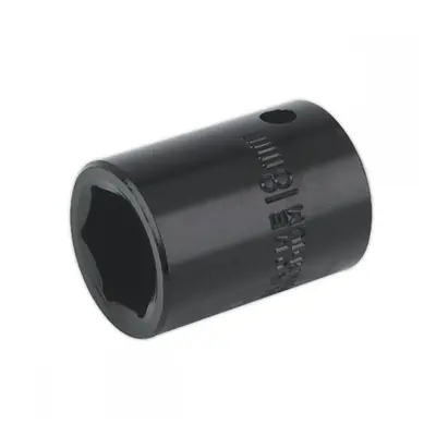 Sealey IS1218 Impact Socket 18Mm 1/2inSq Drive