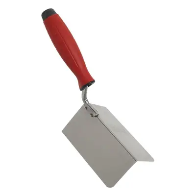 Sealey T1803 Stainless Steel External Corner Trowel - Rubber Handle - 120 X 60Mm