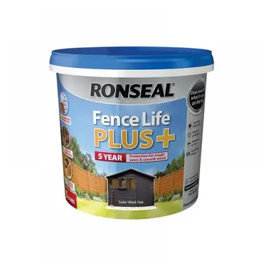 Ronseal 37630 Fence Life Plus+ Tudor Black Oak 5 Litre