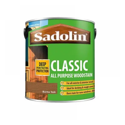 Sadolin 5028480 Classic Wood Protection Burma Teak 2.5 Litre