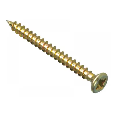 Forgefix MPS3550Y Multi-Purpose Pozi Compatible Screw Csk St Zyp 3.5 X 50Mm Box 200