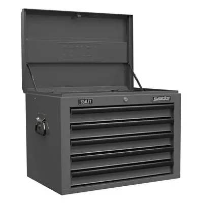 Sealey AP26059TG Topchest 5 Drawer With Ball-Bearing Slides - Grey/Black