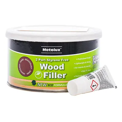 Metolux 65437 2 Part Styrene Free Wood Filler - Pine 275Ml Tin 1