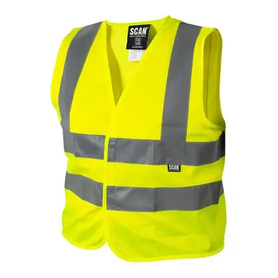 Scan SFCV01 Hi-Vis Waistcoat Yellow - Child 10-13