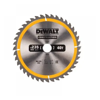 Dewalt DT1955-QZ Portable Construction Circular Saw Blade 235 X 30Mm X 40T