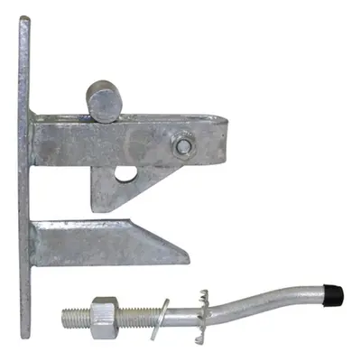 Timco SLCG Self Locking Gate Catch With Cranked Striker - Hot Dipped Galvanised 120Mm Plain Bag 