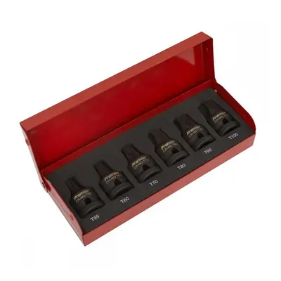 Sealey AK5607 Impact Trx-Star* Socket Bit Set 6Pc 1/2inSq Drive