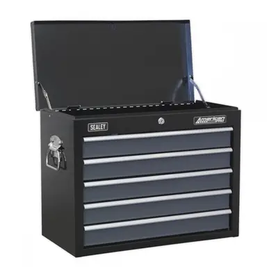 Sealey AP3505TB Topchest 5 Drawer With Ball-Bearing Slides - Black/Grey