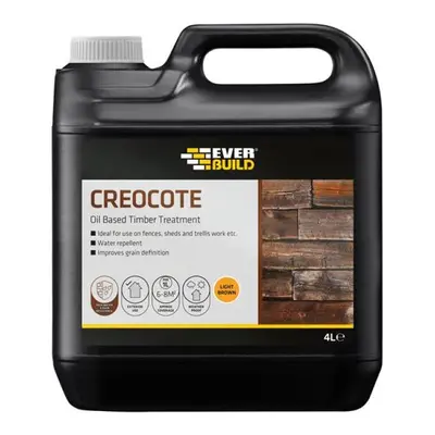 Everbuild Sika 489045 Creocote Light Brown 4 Litre