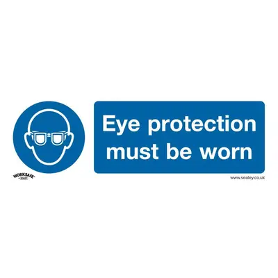 Sealey SS11V1 Mandatory Safety Sign - Eye Protection Must Be Worn - Self-Adhesive Vinyl