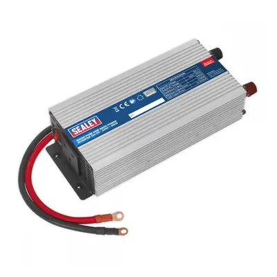 Sealey PSI1000 Power Inverter Pure Sine Wave 1000W 12V Dc - 230V ~ 50Hz