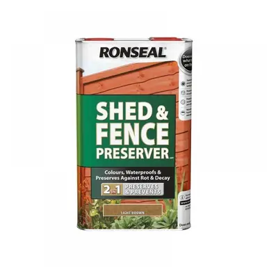 Ronseal 37653 Shed & Fence Preserver Black 5 Litre